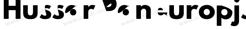 Hussar Paneuropjski字体转换